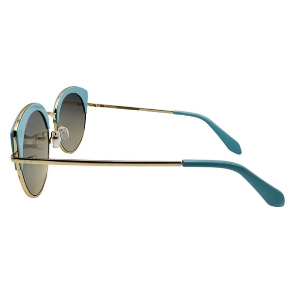 7025 | Blue Accented Cateye Sunglasses - Picture 3 of 5